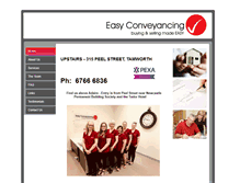 Tablet Screenshot of easyconveyancing.com